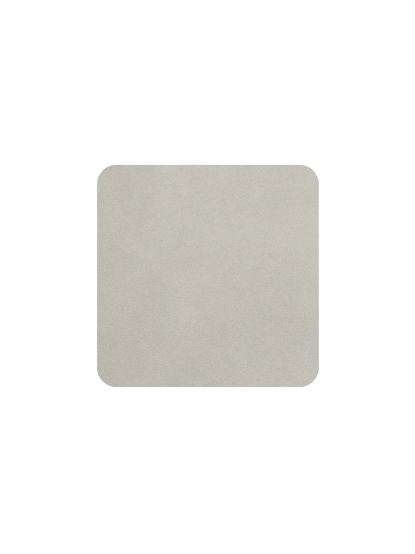 ASA SELECTION | Untersetzer Soft Leather 4er 10x10cm Amber | grau